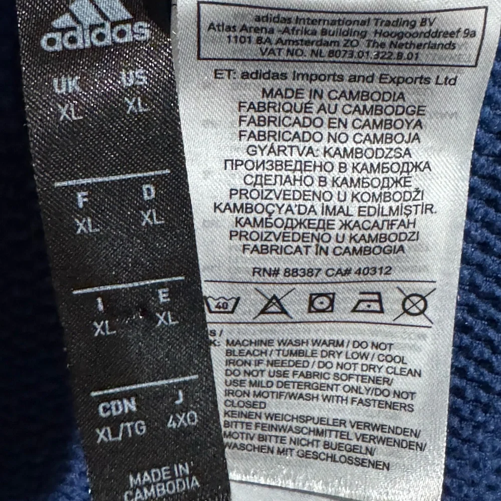 Adidas Navy Blue Performance Pullover - Picture 5 of 6